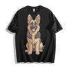 Camiseta Pastor Alemão Feliz - Design de Sorriso Canino Alegre Camiseta Unissex