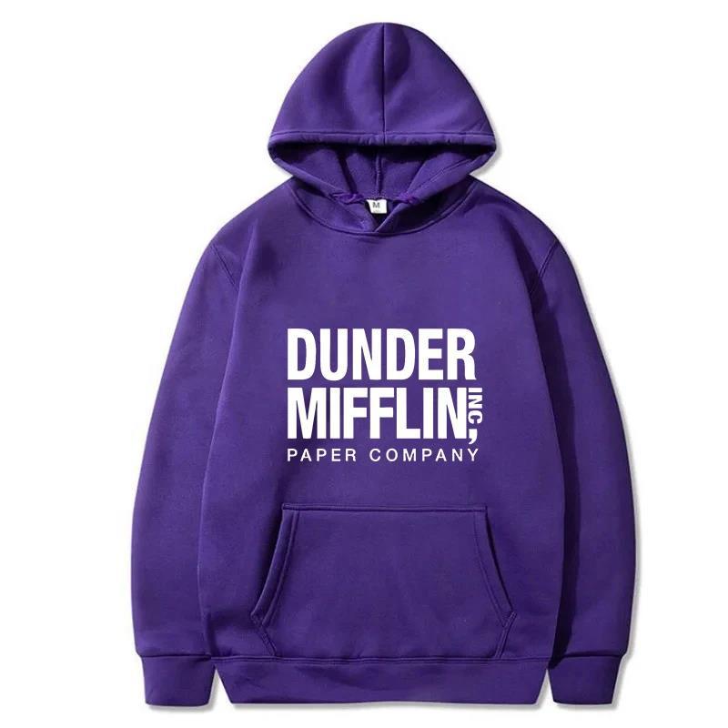 The Office Dunder Mufflin INC Hoodie Dwight Schrute Autumn Winter Fleece Streetwear Tops