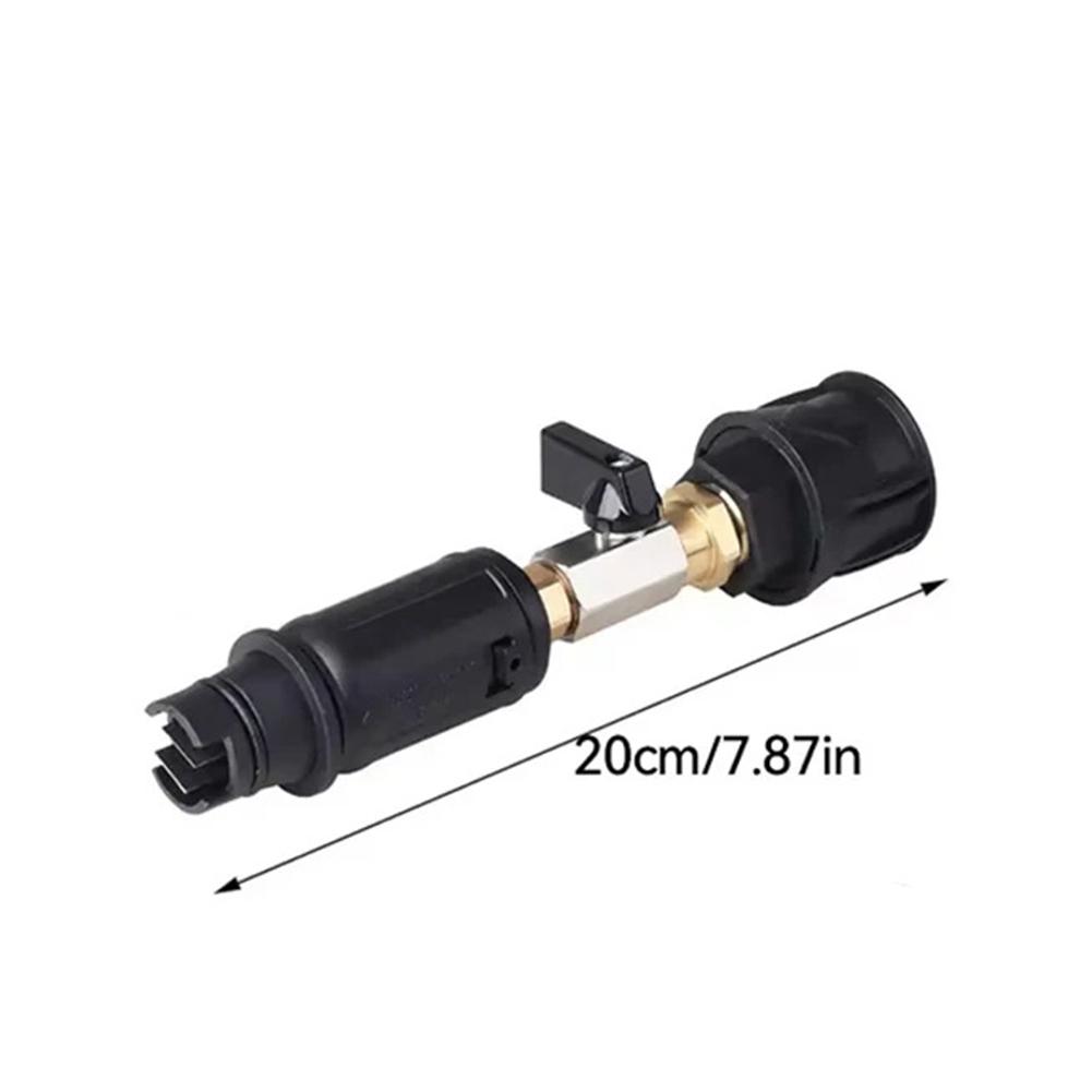 High Pressure Washer Nozzle with Safe Lock Quick Plug Connect Sprayer Wear Resist Angle Adjustable Washer Nozzle for Car Washing