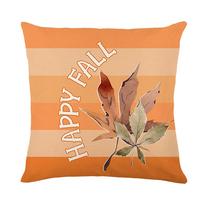 Autumn Harvest Festival Printed Pillow Cover Polyester Festival Home Living Room Sofa Decorative Cushion Cushion Cover