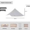 Quick-Setup Mountain Guest Mongolian Yurt Tent - Large Double-Layer Cotton, Rainproof & Sun-Protected for Outdoor Camping