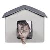 VEVOR Heated Cat House, Outdoor Kitty Shelter with Timer, 600D Oxford Cloth Foldable Cat Shelter with Heated Pad for Winter to Stay Warm and Cozy
