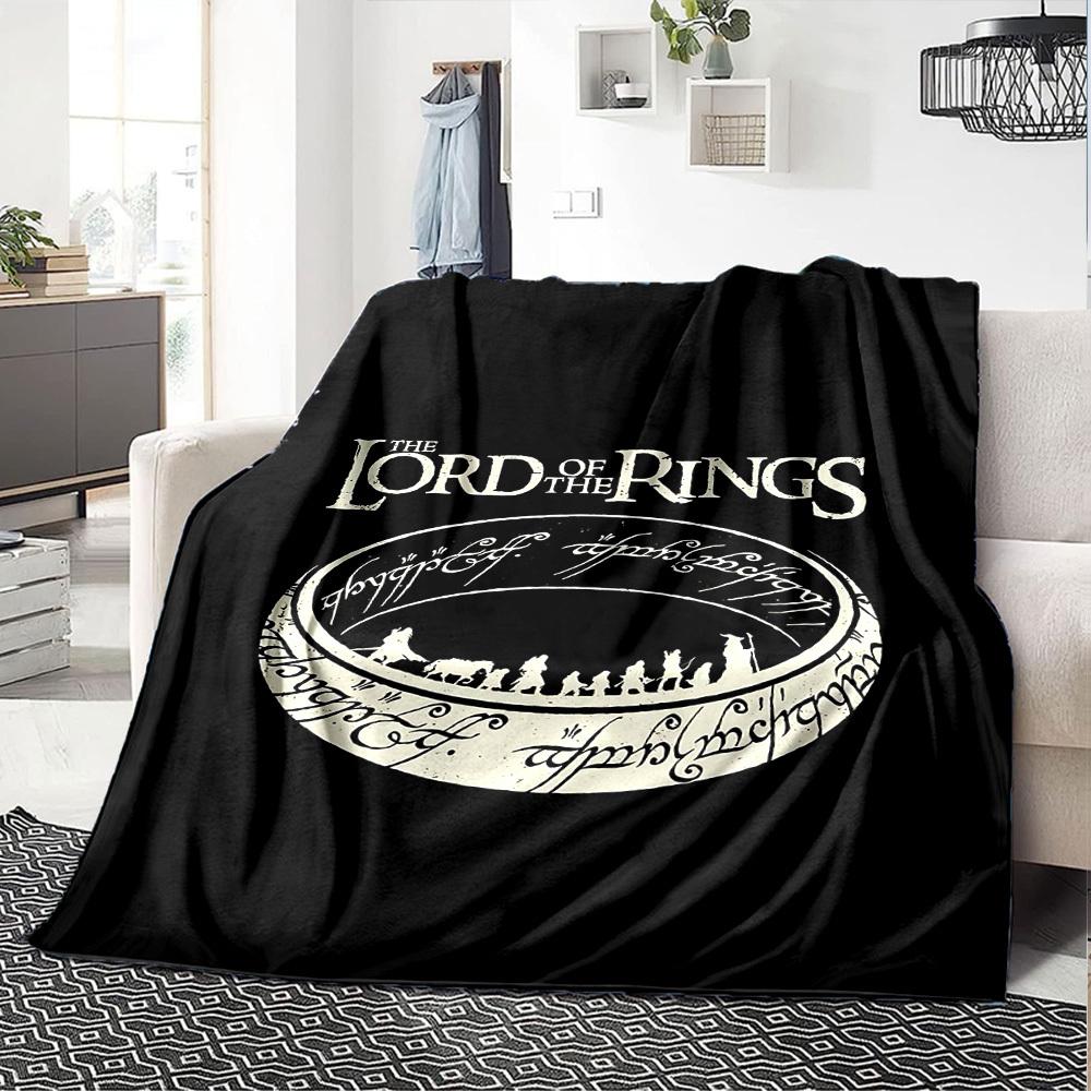 1pc Lord of the Rings Flannel Blanket Soft Warm Throw for Home, Office, Travel, All-Season Cozy Bedding GiftL1308