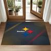 Pittsburgh Steelers Design Crystal Velvet Rug Soft Decorative Mat for Bedroom Entrance
