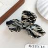 Elegant French-style Bow Hairclip Colorful Acrylic Hair Claws Crab-claw Clip, Updo Hairpin High-quality Women's Hair Accessories