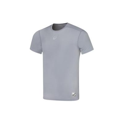 Outdoor Casual Sports Stretch Round Neck Pullover Short Sleeve Raglan T-Shirt Men Tops Dark-Gray 2031C451-020