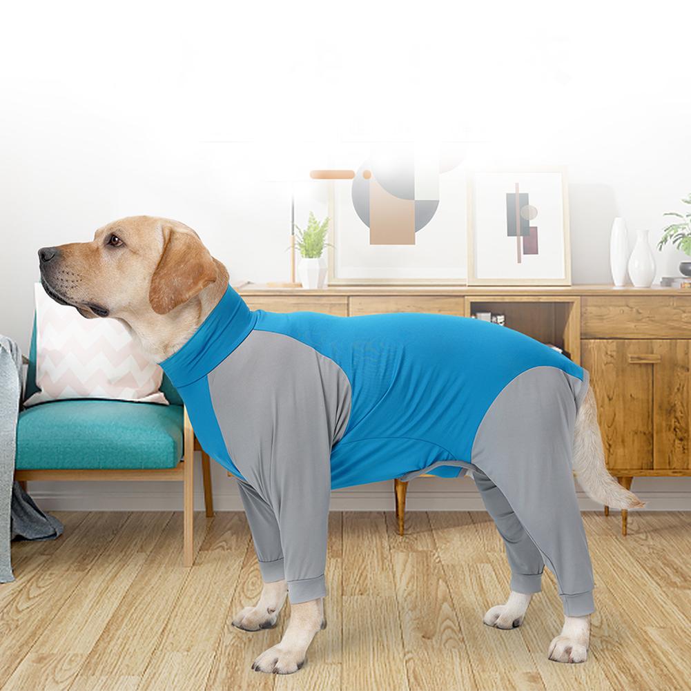 Pet Dog Recovery Suit Clothes Anti-licking Npost-operative Long Sleeve Pajamas Prevent Shedding Hair