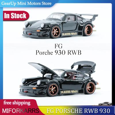 New In Stock Fg 1:64 Porsche 911 Rwb 930 Alloy Miniature Diecast Model Porshce Sports Rauh Welt Car Toys Kids Gift