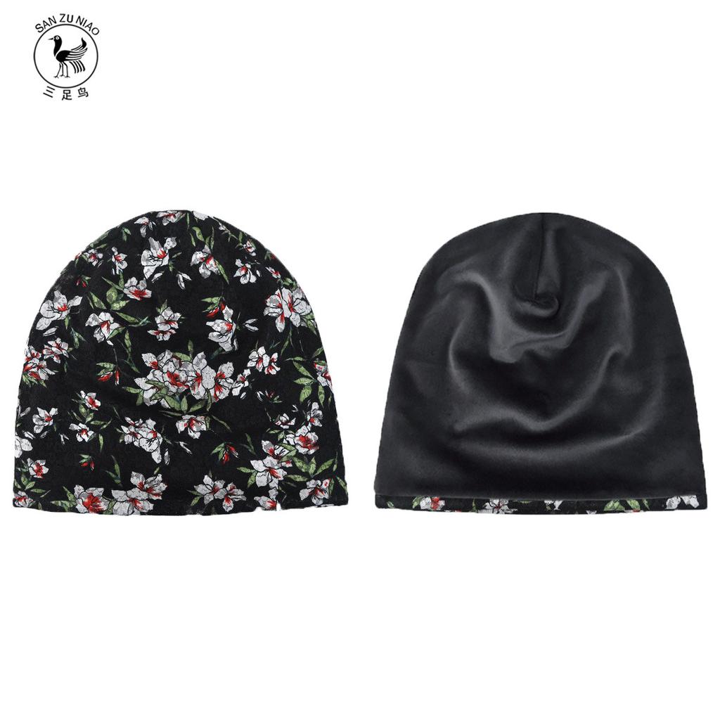 Tunn Mössa Fyrsäsongs Dubbellagers Jacquardspets Ihålig Andningsbar Anti-Dam Nattmössa Postpartum Konvalescenshatt