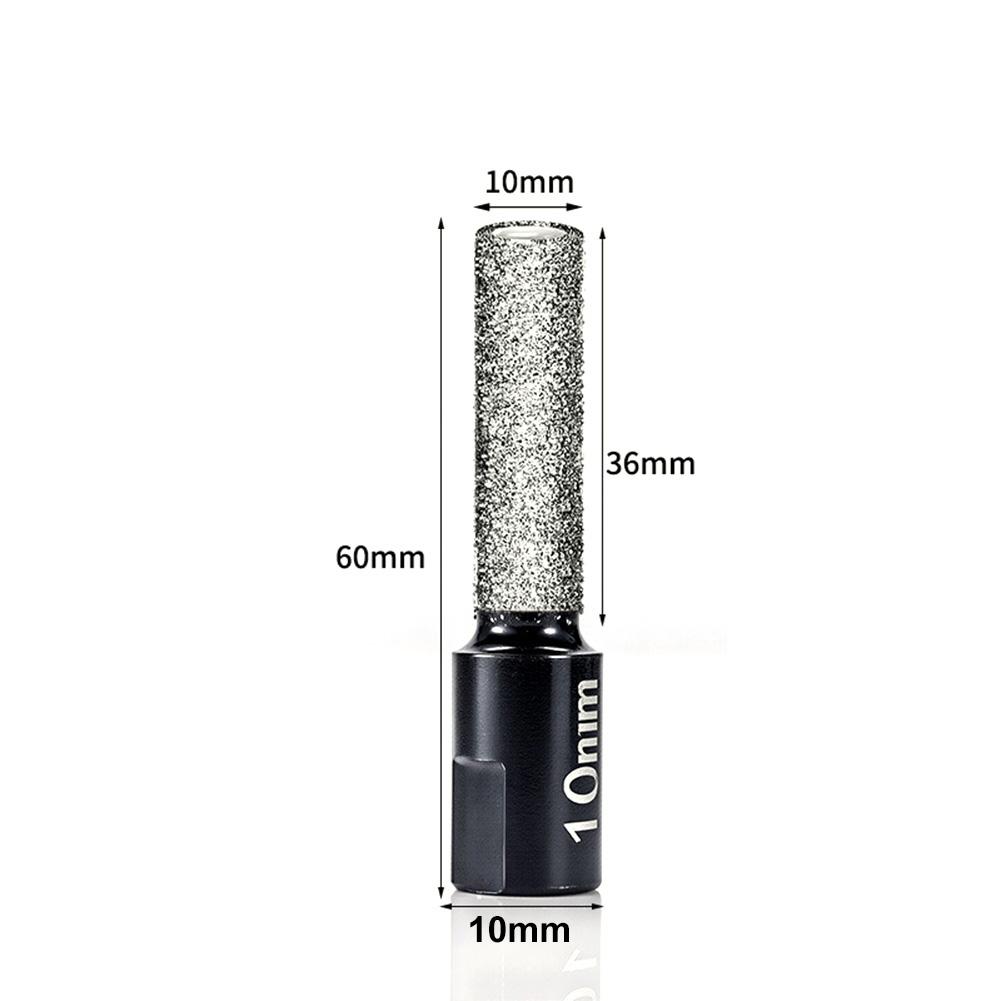 1pc 6-12mm M10 Thread Vacuum Brazed Emery Drill Bit Hole Opener For Angle Grinder For Ceramic Tile Granite Marble