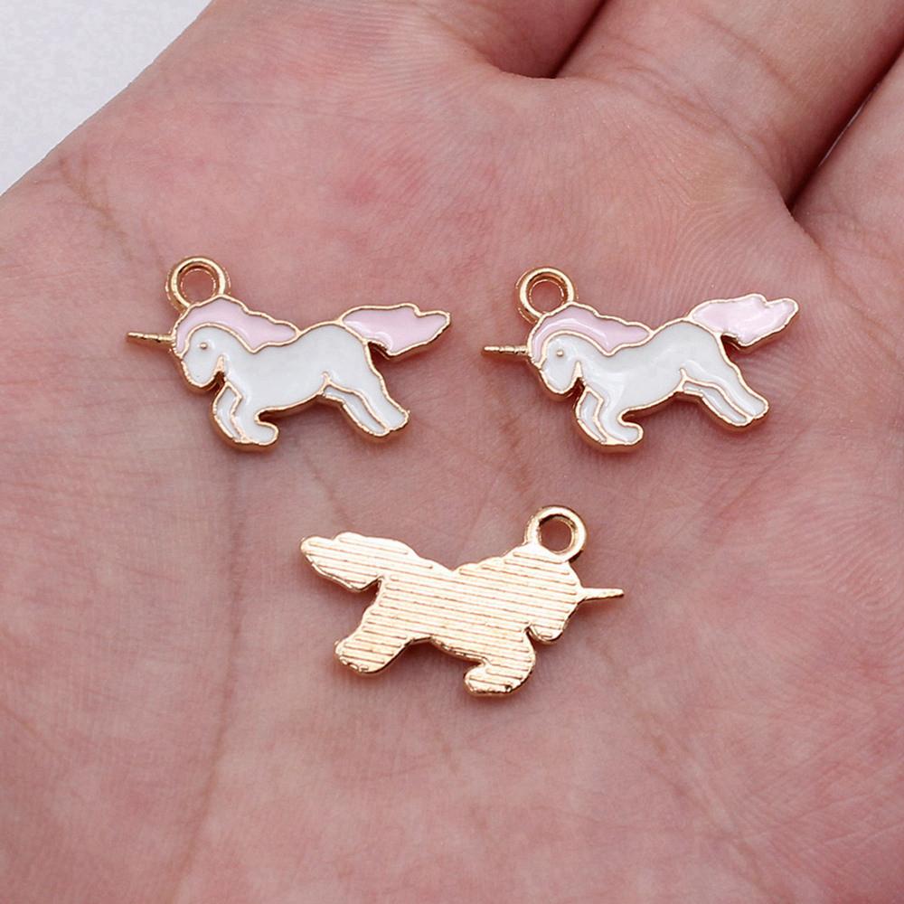 Charms Flamingo Mermaid Enamel Pendants Wedding Jewelry Findings QC054
