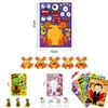 Colorful Xh061 Halloween Diy Pumpkin Puzzle Stickers For Kids Crafty Decor