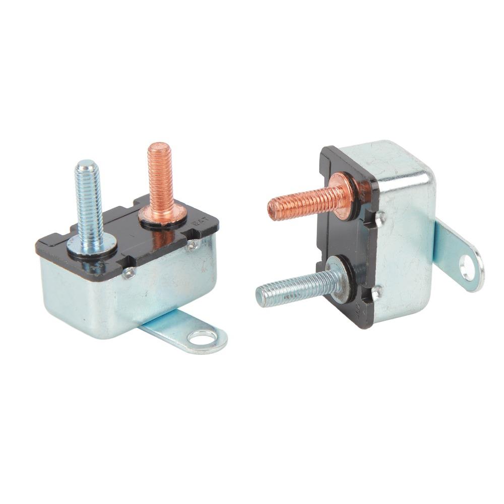 2Pcs 20A Automatic Reset Circuit Breaker 12V/24V 12V/ 24V Circuit Breaker  Wide Application