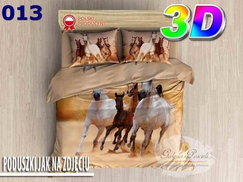 3D cotton satin bedding 160x200 cm ARAB HORSES