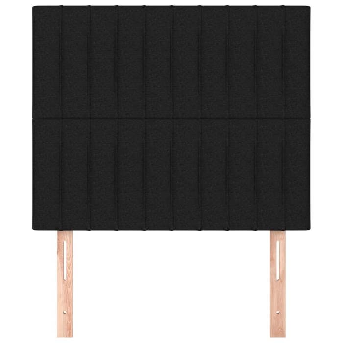 VidaXL Headboard Bedroom Furniture Bed Accessories Single Bed Heads Interior Bed Frame Heads Black 80x5x118/128 3116546