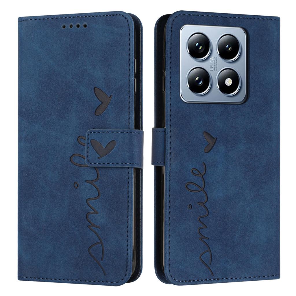 For Xiaomi 14T Pro Case Viewing Stand PU Leather Phone Cover Imprinted Pattern
