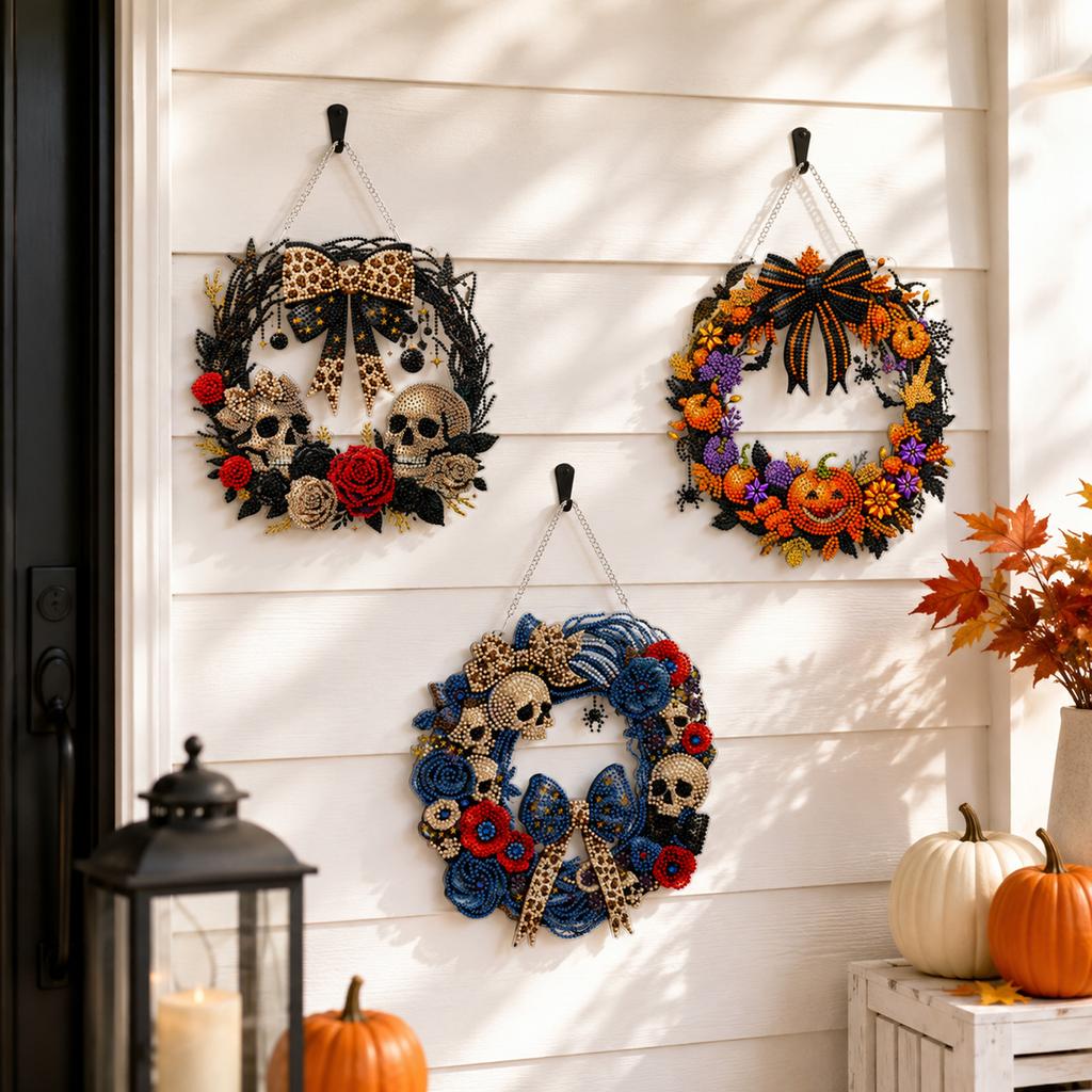 Halloween 5D Kits for Adults, DIY Hanging Decor, Gift for Home Wall Decoration