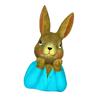 Artistic Resin Easter Rabbit Desktop Decors Handmade Holiday Gift Celebratory Rabbit Statue for Family Celebration