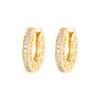 CHHC Zircon Circle Earrings for Women: High-End Unique Design Ear Cuffs for a Luxurious, Niche Style - Middle East Inspired