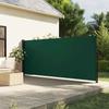 Vidaxl Retractable Side Awning, Dark Green, 160X600 Cm