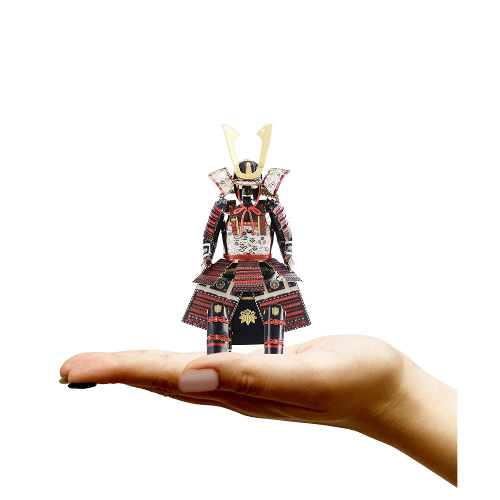 Tenyo Metallic Nano Puzzle Multicolour Series Yoshitsune Minamoto T-ME-015M 3D Model Military General's Armour