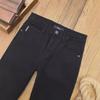 Men's Slim Black Jeans - European & American Style, Thin Korean Version, Trendy Spring/Autumn Casual Trousers