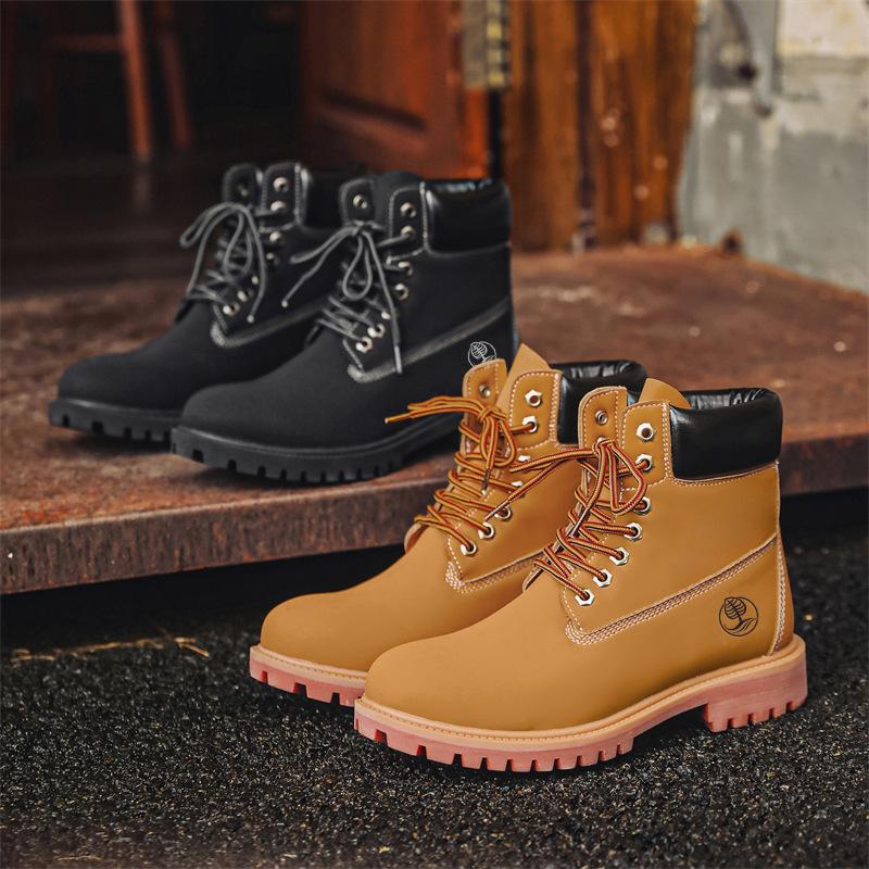 American Retro Martin Boots Light Luxury New Autumn and Winter Locomotive British Style Boots Platform Shoes Boots