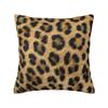 Fluffy Leopard Skin Leather Texture Sofa Cushion Cover Polyester Tropical Wild Animal Throw Pillow Case Bedroom Decoration