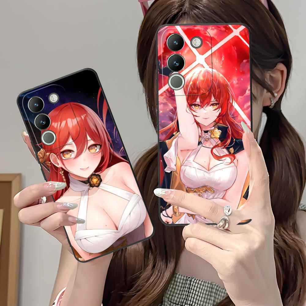 HSR Himeko Matte TPU Mobile Phone Case for VIVO V60 V50 V40 V30 V29 V27 V25 V23 Pro Lite 5G Colorful Printing Cover