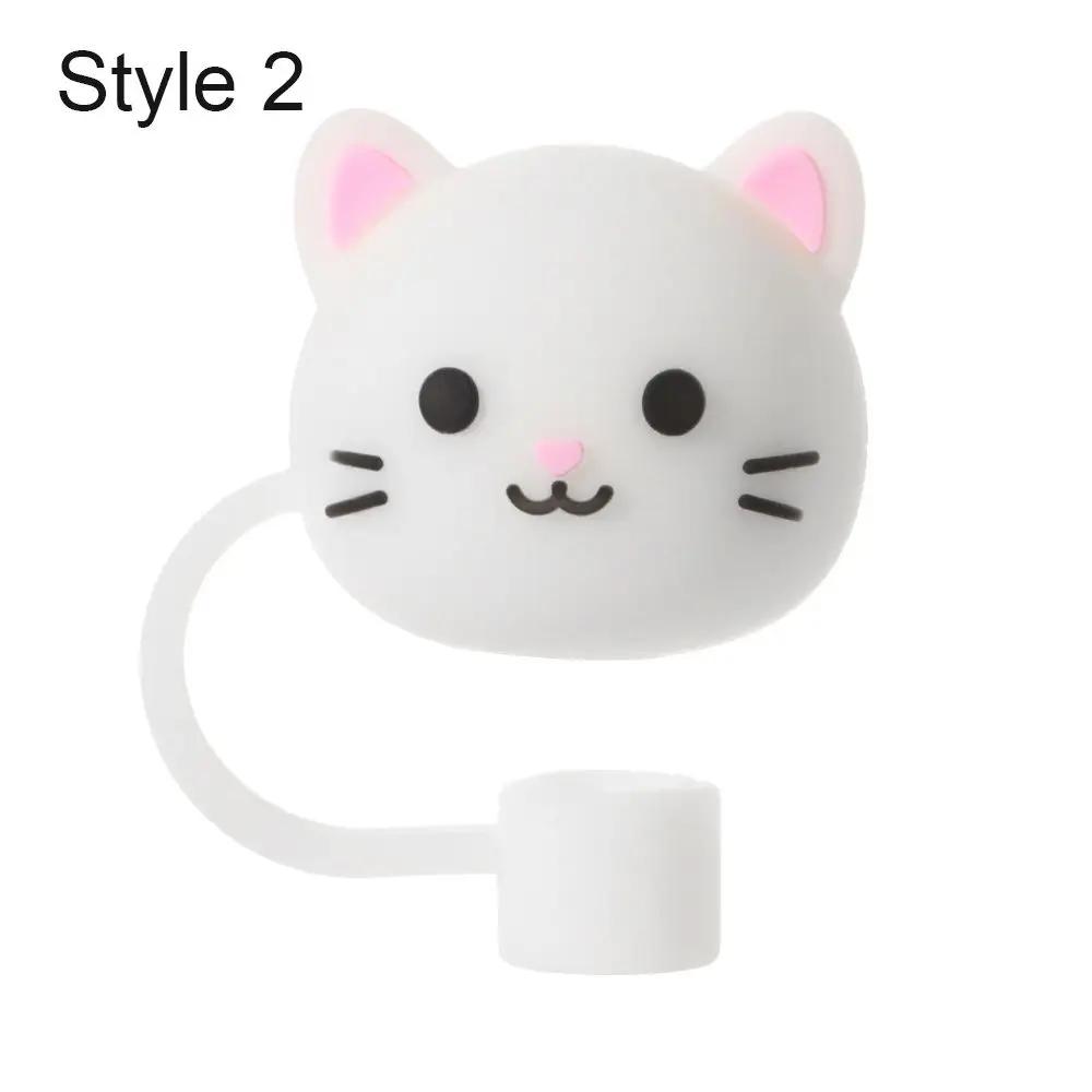 Creative Dust-proof Reusable Splash Proof Drinking Dust Cap Silicone Straw Plug Straw Tips Cover Cup Accessories