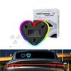 Solar Atmosphere Light Heart-shaped Dynamic Gradient LED Fit Car Interior Ambient Light Decoration Accessory RGB Universal