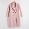 Wool Coat Women's Double-breasted College Style Coat Cashmere Premium Feeling Tweed Jacket Autumn and Winter