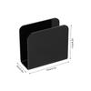 Durable Black Napkin Holder Acrylic 12x11x5cm Kitchen Napkin Organizer Bar Napkin Holder Cocktail