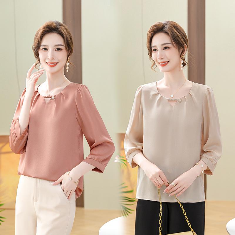New Summer Arrival: Chic National Style Blouse for Middle-Aged & Elderly Women