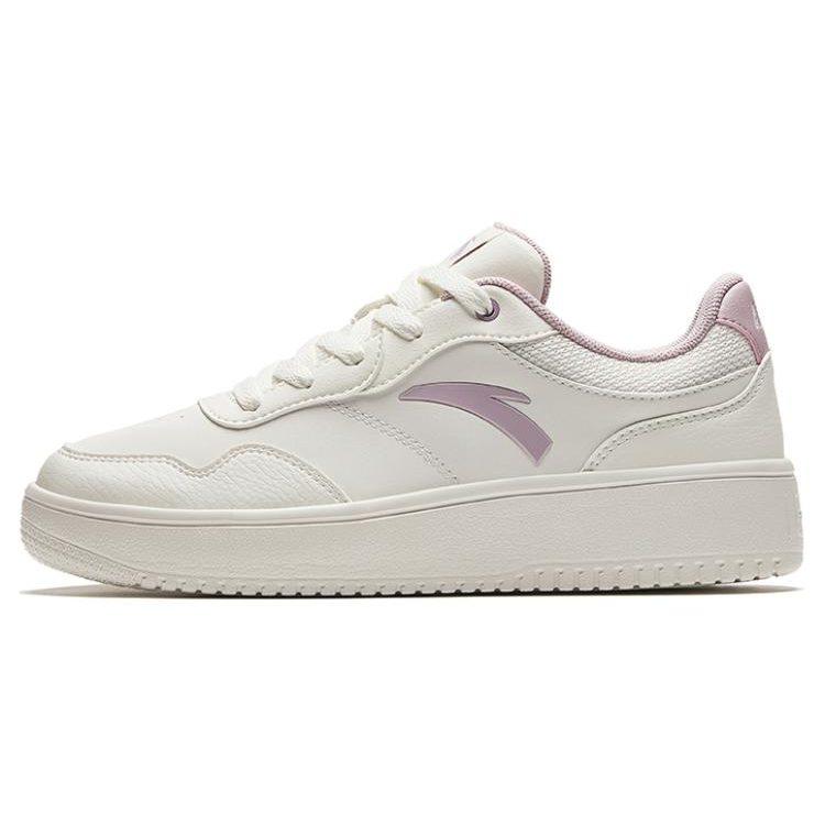 Anta Light Course Slip Resistant Low top Skateboard Shoes Women's White Pink 922428010-3