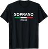 Soprano Italian Family Name Italy Flag T-Shirt