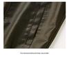 Men's Retro Cool PU Leather Bomber Jacket with Buckle Stand Collar