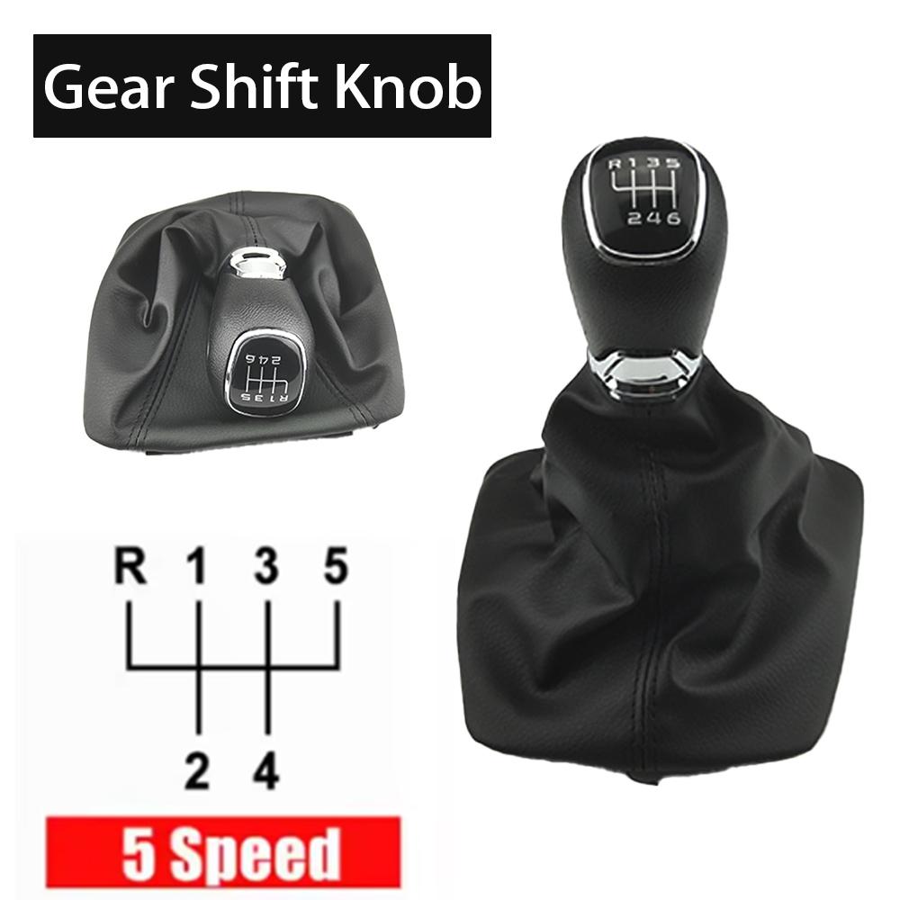 Handle gear lever knob Fit For Skoda Octavia A5 A6 2004 - 2012 Car Manual Gear stick shift knob gearbox shift knob boot Gearbox
