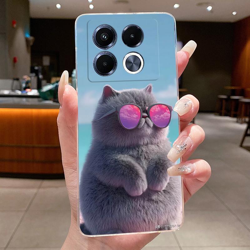 Unique Design Pattern Phone Case For Infinix Note 40 5G/X6851/X6852 Shockproof Soft Casing Soft TPU Transparent Back Cover