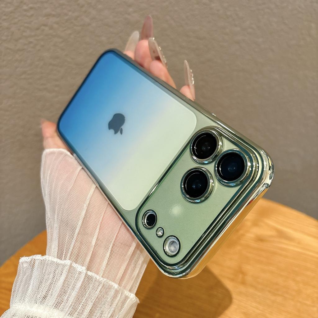 Applicable To iPhone17promax Mobile Phone Case High Transparency Electroplating Gradual Change Apple 16 Transparent Soft All-inclusive 15case