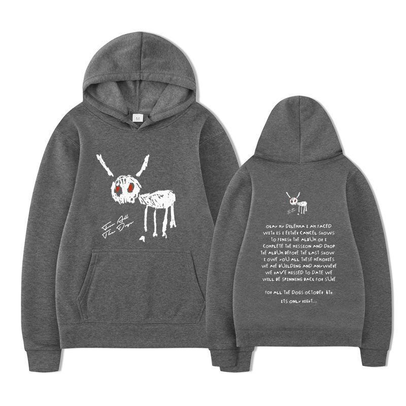 Rapper Drake for All The Dogs Letter Hoodie Design Men's Women's Sweatshirt Fleece Oversized Couples Streetwear Hoodies