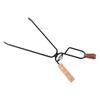 Comfortable Grip Charcoals Clip Metal Wood Barbecue Fire Tongs Fireplaces Tongs  for Easy Charcoals Management