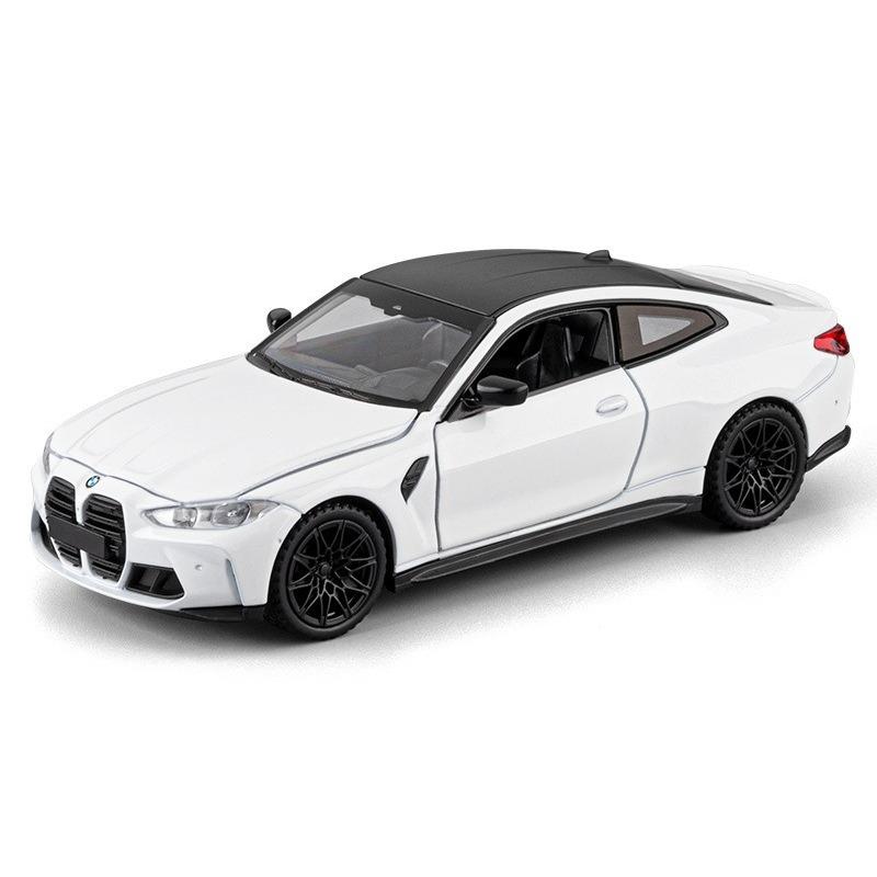 1/32 Metal Die-cast BWM M4 Sports Car Model Pull-back Children's Toy Car Desktop Ornament Halloween Christmas Boy Gift