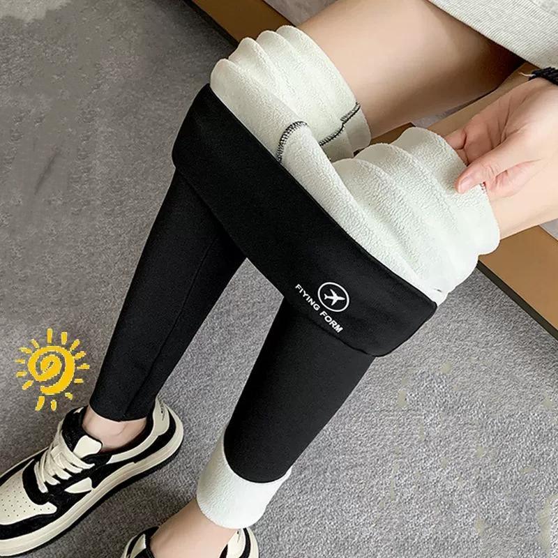 Autumn Winter Casual Women Leggings Underwear Thermal Waist Fleece Tight Warm Trousers for Women Cashmere Pants
