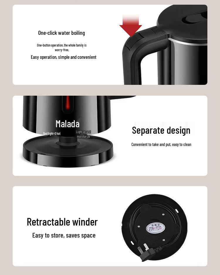 Wanlida Smart Electric Kettle - Keep Warm, Durable, Auto Power-Off, Large Capacity, Temperature Controlled Boiler.