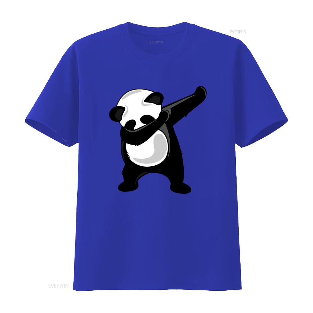 Dabbing Panda T Shirt for Casual Fashion vintage Washed Stretched Top For Everyday Wear Unisex fashion Soft designer clothes