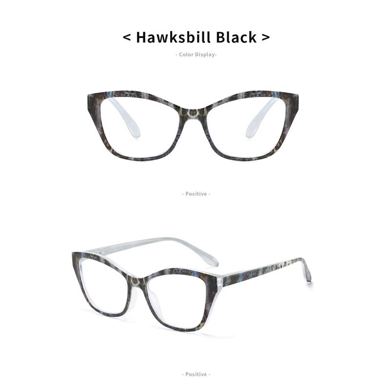 Kunststoff Lesebrille für Herren Große Katzenaugen Modische Weitsichtigkeitsbrille für Damen Blaulichtfilter Brille Alterssichtigkeit +1+1.5+2.0+2.5+3.0+3.5+4.0