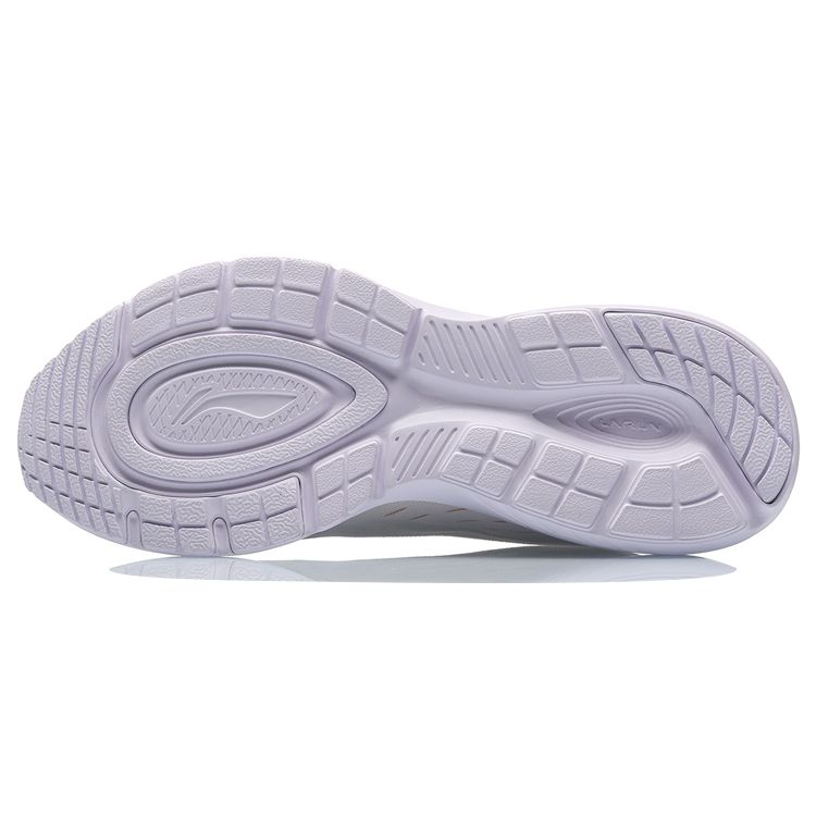 Li-Ning Non-Slip Shock Absorbing Low-Top Running Shoes Women Sneakers White Orange ARHR140-3