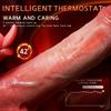 Heated Realistic Dildo Vibrator with Tongue Licking&Thrusting,Remote-Controlled Silicone Sex Toy for G-Spot Stimulation,1200mAh Rechargeable