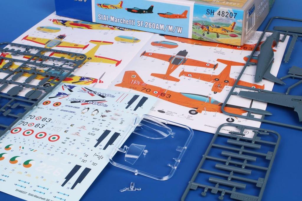 Special Hobby Italy Light Plastic Model SH48207 1/48 SIAI-Marchetti SF-260M/AM/W Liaison/Trainer